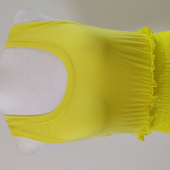 Twin-Set Sunshine Yellow Ruffled Midi Dress - Picture 2 of 16